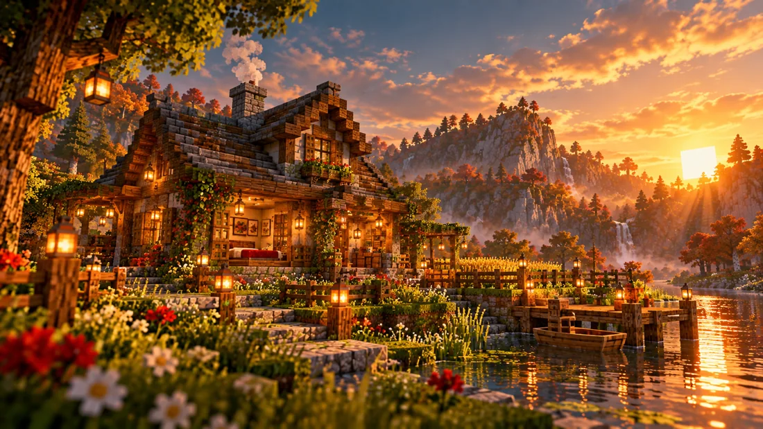 Gemütliches Survivalhaus am See